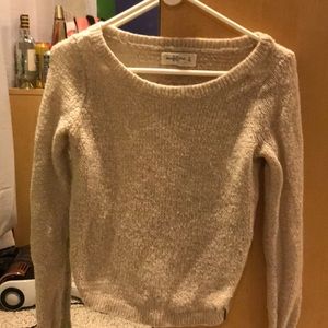 Abercrombie and Fitch Gold/Cream Sweater